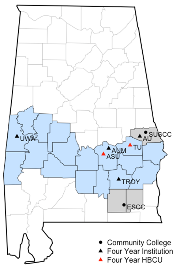 Greater Alabama Black Belt Region School Districts